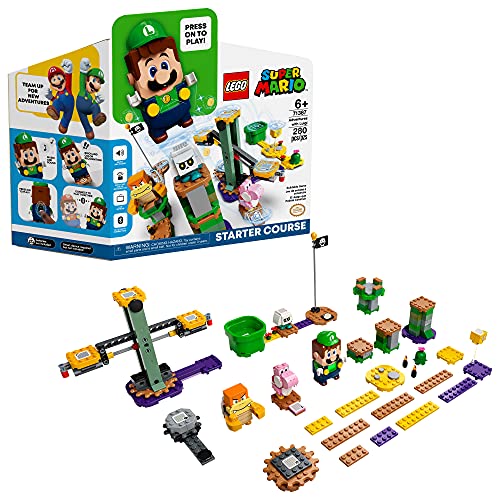 LEGO® Super Mario Adventures with Luigi Starter Course 71387 Building Kit; Collectible Toy Playset for Creative Kids, New 2021 (280 Pieces)