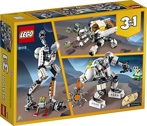 LEGO® Creator 3in1 Space Mining Mech 31115 Building Kit Featuring a Mech Toy, Robot Toy and Alien Figure; Makes The Best Toy for Kids Who Love Creative Fun, New 2021 (327 Pieces) - Image 4