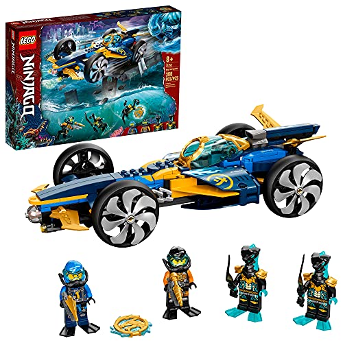 LEGO® NINJAGO Ninja Sub Speeder 71752 Building Kit; Amphibious Car Toy with NINJAGO Cole and Jay Minifigures; New 2021 (356 Pieces)