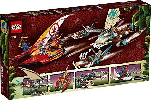 LEGO® NINJAGO Catamaran Sea Battle 71748 Building Kit; Ninja Playset Featuring Catamaran Toys and NINJAGO Kai, Jay and Zane; Best Gift for Kids Who Love Creative Play, New 2021 (780 Pieces) - Image 4