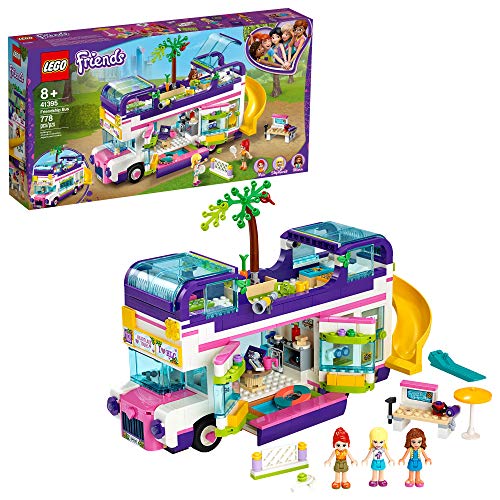 LEGO® Friends Friendship Bus 41395 Heartlake City Toy Playset Building Kit Promotes Hours of Creative Play, New 2020 (778 Pieces)