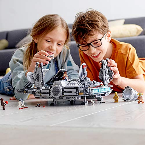 LEGO® Star Wars: The Rise of Skywalker Millennium Falcon 75257 Starship Model Building Kit and Minifigures (1,351 Pieces) - Image 6