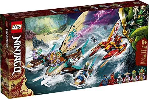 LEGO® NINJAGO Catamaran Sea Battle 71748 Building Kit; Ninja Playset Featuring Catamaran Toys and NINJAGO Kai, Jay and Zane; Best Gift for Kids Who Love Creative Play, New 2021 (780 Pieces) - Image 5