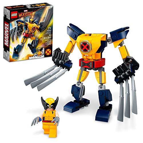 LEGO® Marvel Wolverine Mech Armor 76202 Building Kit; Collectible Mech and Minifigure for Wolverine Fans Aged 7+ (141 Pieces)