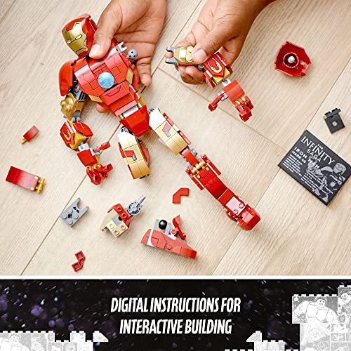 LEGO® Marvel Iron Man Figure 76206 Building Kit; Realistic Model for Play and Display Based on Iron Man from Marvel Studios’ Avengers: Age of Ultron; Collectible Gift for Kids Aged 9+ (381 Pieces) - Image 4