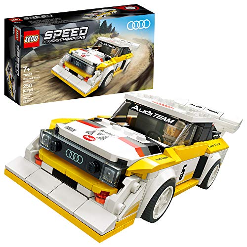 LEGO® Speed Champions 1985 Audi Sport Quattro S1 76897 Toy Cars for Kids Building Kit Featuring Driver Minifigure (250 Pieces)
