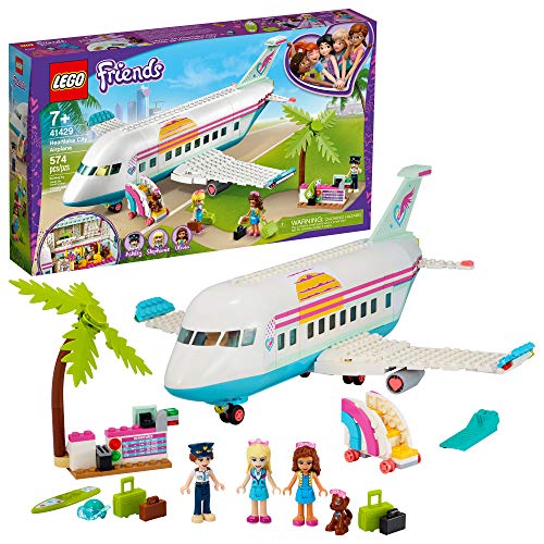 LEGO® Friends Heartlake City Airplane 41429, Includes Friends Stephanie and Olivia, and Lots of Fun Airplane Accessories to Spark Fun and Creative Playtimes (574 Pieces)