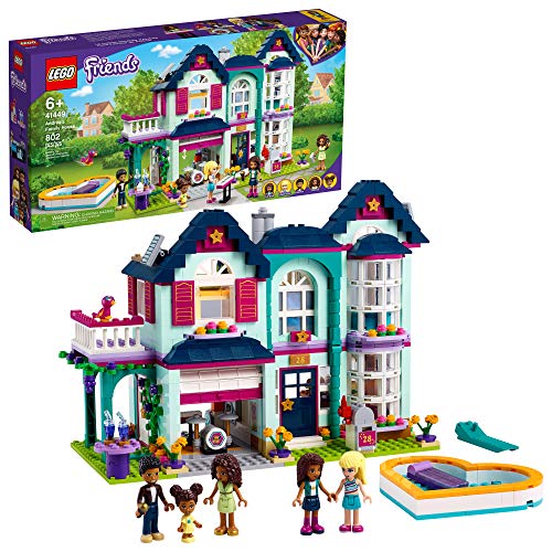 LEGO® Friends Andrea's Family House 41449 Building Kit; Mini-Doll Playset is Great Gift for Creative 6-Year-Old Kids, New 2021 (802 Pieces)