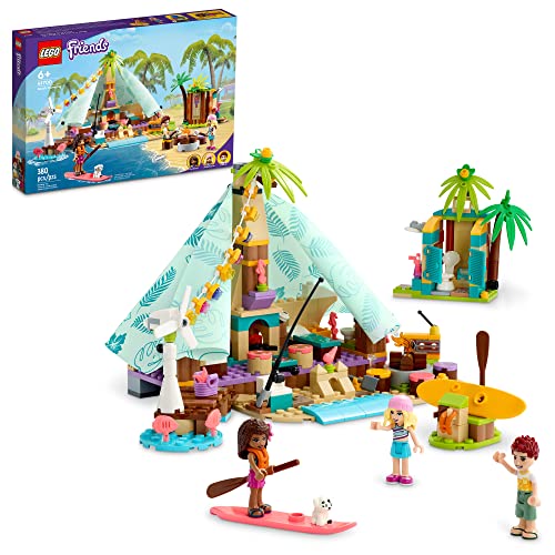 LEGO® Friends Beach Glamping 41700 Building Kit; Creative Gift for Kids Aged 6 and up Who Love Nature Toys and Popular Glamping Trips (380 Pieces)