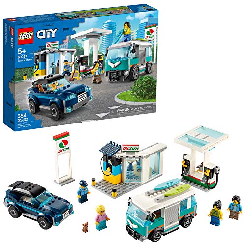 LEGO® City Service Station 60257 Pretend Play Toy, Building Sets for Kids, New 2020 (354 Pieces)