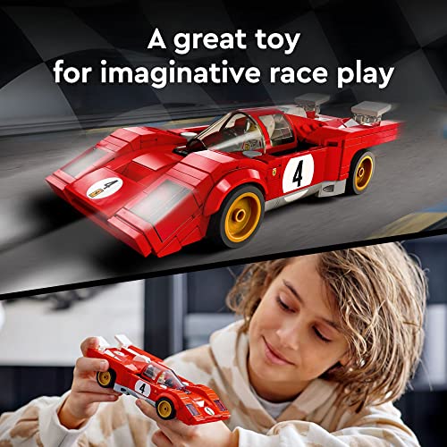 LEGO® Speed Champions 1970 Ferrari 512 M 76906 Toy Building Kit; Collectible Recreation of an Iconic Race car for Kids Aged 8+; Includes a Driver Minifigure with a Cool Racing Suit (291 Pieces) - Image 5