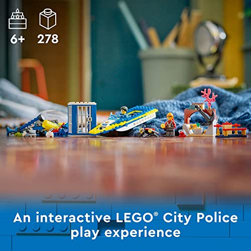 LEGO® City Water Police Detective Missions 60355 Interactive Digital Building Toy Set for Kids, Boys, and Girls Ages 6+ (278 Pieces) - Image 6