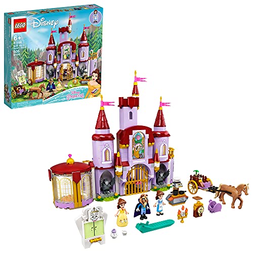 LEGO® Disney Belle and The Beast’s Castle 43196 Building Kit; an Iconic Castle Construction Toy for Creative Fun; New 2021 (505 Pieces)