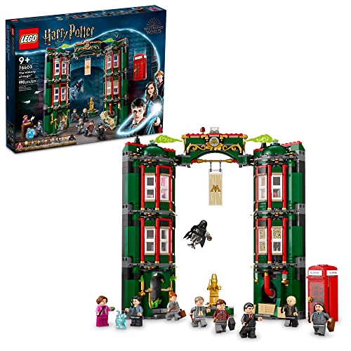 LEGO® Harry Potter The Ministry of Magic 76403 Building Toy Set for Kids, Boys, and Girls Ages 9+; Collectible Birthday Gift Includes 9 Minifigures (990 Pieces)
