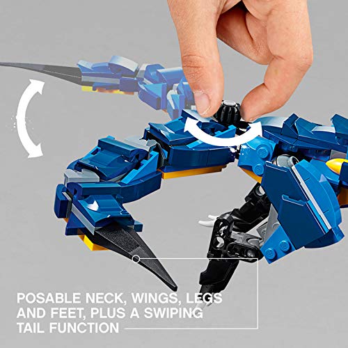 LEGO® NINJAGO Masters of Spinjitzu: Stormbringer 70652 Ninja Toy Building Kit with Blue Dragon Model for Kids, Best Playset Gift for Boys (493 Pieces) (Discontinued by Manufacturer) - Image 6