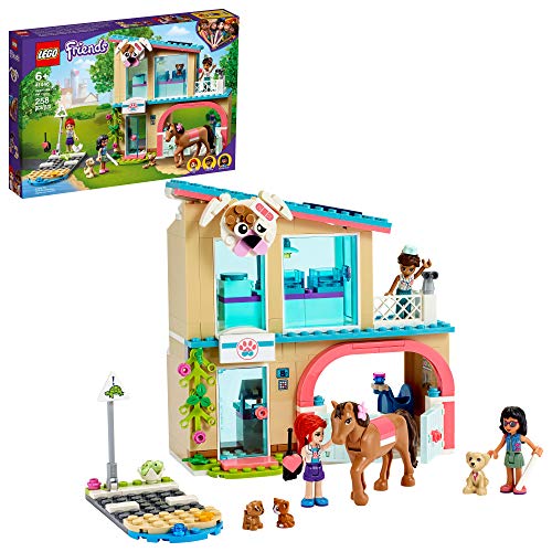 LEGO® Friends Heartlake City Vet Clinic 41446 Building Kit; Animal Rescue Toy Makes a Great-Value Christmas, Holiday or Birthday Gift for Kids Who Love Vet Clinic Pretend Play, New 2021 (258 Pieces)