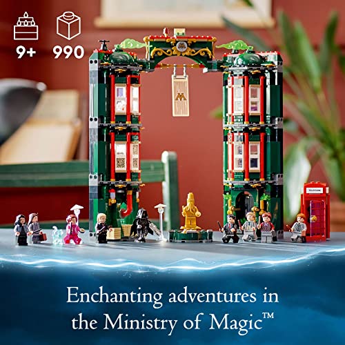 LEGO® Harry Potter The Ministry of Magic 76403 Building Toy Set for Kids, Boys, and Girls Ages 9+; Collectible Birthday Gift Includes 9 Minifigures (990 Pieces) - Image 6