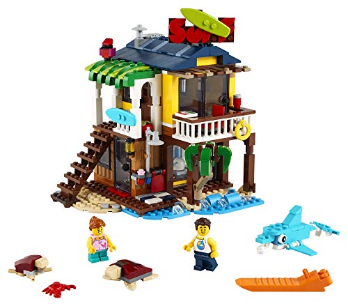 LEGO® Creator 3in1 Surfer Beach House 31118 Building Kit Featuring Beach Hut and Animal Toys, New 2021 (564 Pieces) - Image 7
