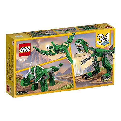 LEGO® Creator Mighty Dinosaurs 31058 Build It Yourself Dinosaur Set, Create a Pterodactyl, Triceratops and T Rex Toy (174 Pieces) - Image 7