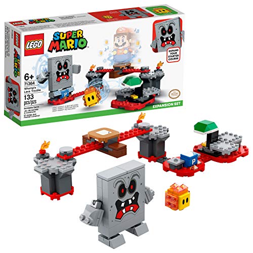 LEGO® Super Mario Whomp’s Lava Trouble Expansion Set 71364 Building Kit; Toy for Kids to Enhance Their Super Mario Adventures with Mario Starter Course (71360) (133 Pieces)
