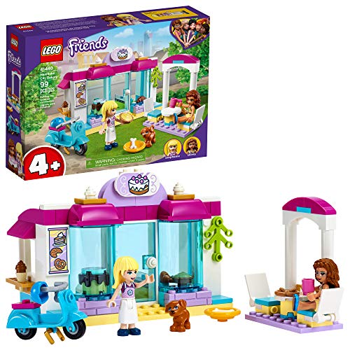 LEGO® Friends Heartlake City Bakery 41440 Building Kit; Kids Café Toy Playset Friends Stephanie and Olivia; Collectible Toy, New 2021 (99 Pieces)