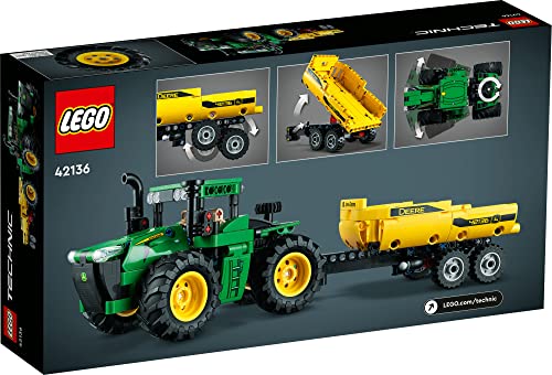 LEGO® Technic John Deere 9620R 4WD Tractor 42136 Model Building Kit; A Project Designed for Kids Who Love Tractor Toys; Complete with Tipping Trailer; for Ages 8+ (390 Pieces) - Image 4
