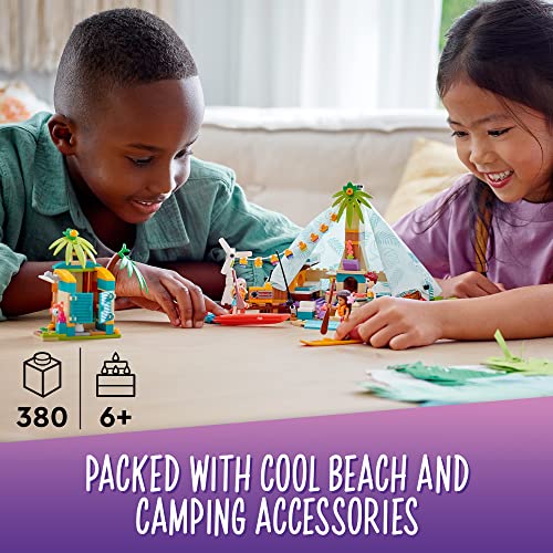 LEGO® Friends Beach Glamping 41700 Building Kit; Creative Gift for Kids Aged 6 and up Who Love Nature Toys and Popular Glamping Trips (380 Pieces) - Image 6