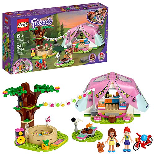 LEGO® Friends Nature Glamping 41392 Building Kit; Includes Friends Mia, a Mini-Doll Tent and a Toy Bicycle (241 Pieces)