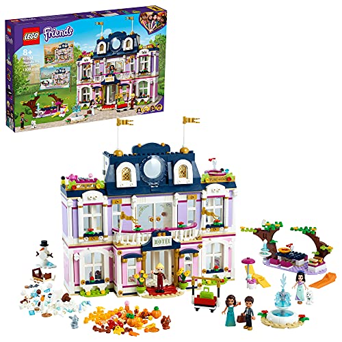 LEGO® Friends Heartlake City Grand Hotel 41684 Building Kit; Includes Emma, Stephanie, River and Amelia Mini-Dolls; New 2021 (1,308 Pieces)