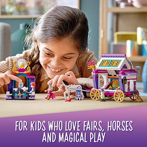 LEGO® 41688 Friends Magical Caravan Horse Toy Set, Fairground Amusement Park with 2 Mini Dolls, Vehicle Toys for Kids 7 Plus Years Old - Image 9