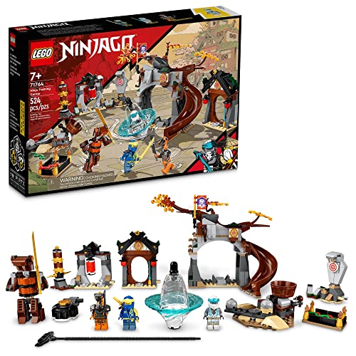 LEGO® NINJAGO Ninja Training Center 71764 Building Kit Featuring NINJAGO Zane and Jay, a Snake Figure and a Spinning Toy; Construction Toys for Kids Aged 7+ (524 Pieces)