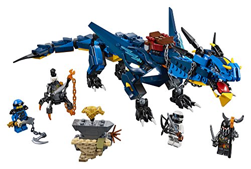 LEGO® NINJAGO Masters of Spinjitzu: Stormbringer 70652 Ninja Toy Building Kit with Blue Dragon Model for Kids, Best Playset Gift for Boys (493 Pieces) (Discontinued by Manufacturer) - Image 9