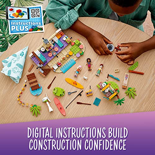 LEGO® Friends Beach Glamping 41700 Building Kit; Creative Gift for Kids Aged 6 and up Who Love Nature Toys and Popular Glamping Trips (380 Pieces) - Image 4