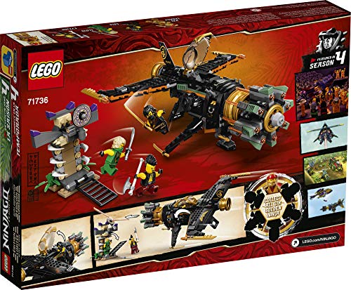 LEGO® NINJAGO Legacy Boulder Blaster 71736 Airplane Toy Featuring Collectible Figurines, New 2021 (449 Pieces) - Image 4