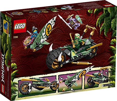 LEGO® NINJAGO Lloyd’s Jungle Chopper Bike 71745 Building Kit; Ninja Bike Toy Featuring NINJAGO Lloyd and NYA Minifigures, New 2021 (183 Pieces); Top Toy for Kids Who Love Action-Packed Creative Play - Image 4