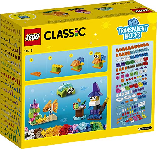 LEGO® Classic Creative Transparent Bricks 11013 Building Kit with Transparent Bricks; Inspires Imaginative Play, New 2021 (500 Pieces) - Image 4
