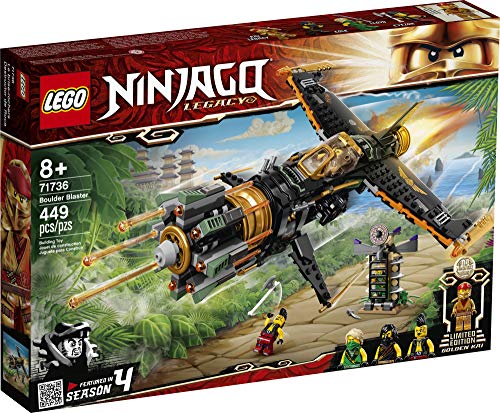 LEGO® NINJAGO Legacy Boulder Blaster 71736 Airplane Toy Featuring Collectible Figurines, New 2021 (449 Pieces) - Image 5