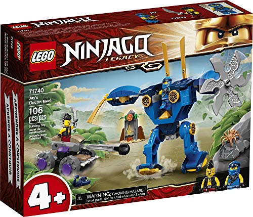 LEGO® NINJAGO Legacy Jay’s Electro Mech 71740 Ninja Toy Building Kit Featuring Collectible Minifigures; Great Gift for Kids Aged 4 and Up Who Love Imaginative Toys, New 2021 (106 Pieces) - Image 5