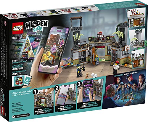 LEGO® Hidden Side Newbury Abandoned Prison 70435, Augmented Reality App-Driven Ghost Hunting Toy, Includes Jack, Rami, El Fuego and Nate Lockem Minifigures, Plus 2 Dog Figures (400 Pieces) - Image 4