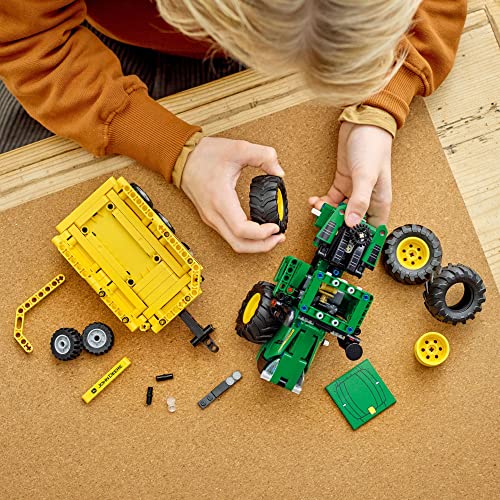 LEGO® Technic John Deere 9620R 4WD Tractor 42136 Model Building Kit; A Project Designed for Kids Who Love Tractor Toys; Complete with Tipping Trailer; for Ages 8+ (390 Pieces) - Image 3